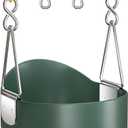 AGPTEK High Back Full Bucket Toddler Swing Seat Infant Swing with Yellow Coated Swing Chains and Carabiners Baby Swing Outdoor for Easy Install(Green)