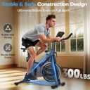 Exercise Bike, CHAOKE Quiet Adjustable Magnetic Resistance Stationary Bike for Home Cardio with App Compatible, 350LB Weight Capacity Indoor Cycling Bike with Comfortable Seat & Digital Display