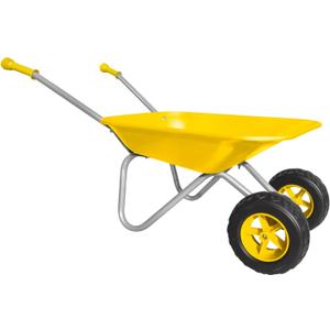 3T GROUP Kids Wheelbarrow,Children Wheelbarrow Toy,2 Wheel Toddler Gardening Tool Wheel Barrow,Sowing,Digging Sand,Sweeping Leaves,Shoveling Snow Gift Yellow(Yellow)