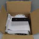 6 Pack Heavy Duty Shelf Brackets 6 inch, Floating Shelf Brackets(1/5-Thick), L-Shaped Wall Shelf Bracket Hidden & Decorative Shelf Bracket Black