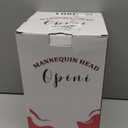 Mannequin Head with 100% Real Human Hair 20-22" Cosmetology Mannequin Head to Practice Hairstyles Bleaching Training Learning Head for Hairdresser With Free Clamp Holder (Brown-W25)