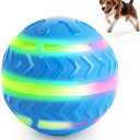 ALL FOR PAWS Interactive LED Dog Ball for Boredom Motion Activated Moving Dog Balls Toy Lights Up for Day/Night Play, Dog Enrichment Mental Stimulation Toys for Puppy, USB Rechargeable Dog Toys