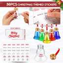 Baquler 30 Pcs Christmas Drink Booze Balls Shot Ornament Plastic Fillable Christmas Tree Ornaments Clear Xmas Water Bottle Bulbs for Holiday Party Decor Indoor Outdoor (Bell)