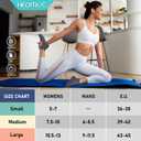 Non Slip Yoga Socks with Grips for Pilates, Ballet, Barre, Barefoot, Hospital Anti Skid Socks for Women and Men (Large, 6 Pairs-2 Black/2 Dark Gray /2 Gray)