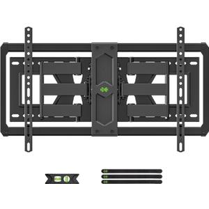 USX Mount Ultra Slim Full Motion TV Wall Mount for 37-90 inch Flat Screen/LED/4K, Wall Mount TV Bracket with Dual Swivel Articulating 6 Arms, Max VESA 600x400mm, Fits 8/16/24 Studs
