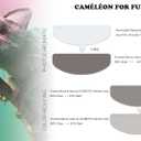 ULOOK Nano Antifog Technology, Universal Full Face Motorcycle Helmet Visor, Ultra High Clarity (Flat, Photochromic)