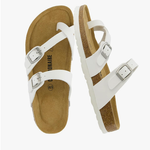 CUSHIONAIRE Women's Luna Cork Footbed Sandal With +Comfort 6