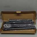 Closet Rods for Hanging Clothes, 17 to 84 Inches Stepless Adjustable Metal Closet Rod, 1.3 Inches Heavy Duty Clothes Hanging Rod for Closet Wardrobes Laundry RV, Black