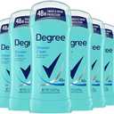 Degree Original Antiperspirant Deodorant Shower Clean Pack of 6 48-Hour Sweat & Odor Protection Antiperspirant for Women 2.6 oz