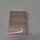 Glamnetic Press On Nails - Goal Digger | Glossy, Semi-Transparent, Short Round Nails, Salon Quality | 12 Sizes - 30 Nail Kit with Glue