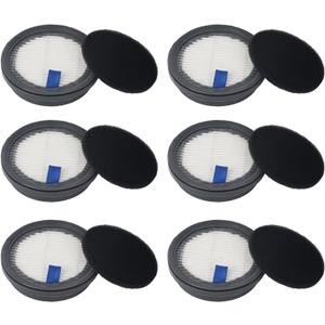 HEPA Filters & Sponge Filters Fit for Afoddon A200Pro/A200, ORFELD B08/C10A/C10G, NEQUARE S12, S25, S25Pro, S26 Series Cordless Vacuum Cleaner (6 Pack HEPA Filters & 6 Packs Sponge Filters)