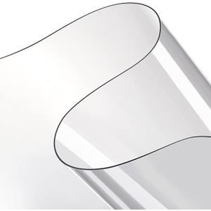 Eaasty 2 Sheets 0.3 mm Clear Plastic Vinyl Sheeting 54 x 36 Inch PVC Clear Vinyl Sheet Roll Protector Tablecloth Rectangular Table Pads for Dining Room