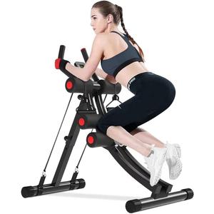 AB Workout Equipment, Home Gym Ab Machine for Abdominal Exercise and Strength Training, Height Adjustable Fitness Equipment