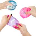 Sensory Squishies Ice Squeeze Ball, Slow Rising Stress Relief Cube for Adults, Stretchy Hand Fidget Toys for Stress Relief (Pink)