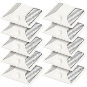 10 Pack Commercial Reflective Road Pavement and Driveway Marker (White)