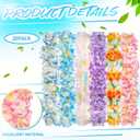 Syhood 50 Pcs Hawaiian Leis Party Silk Flower Leis for Adult Mahalo Floral Thickened Tropical Floral Luau Garland for Hula Dance Luau Party Favors Wedding Birthday Holiday