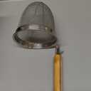 Patelai 8 Pcs Pasta Strainer Basket 5.5"x5.5" Stainless Steel Noodle Strainer with Wood Handle Kitchen Round Base Mesh Spider Basket Skimmer Food for Pasta, Ramen, Dumplings, and Deep-fried Foods