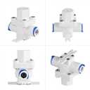 3/8" Water Pressure Relief Regulator Reducing Valve Filter RO Water for 3/8 Pushfit Tube, 29-50Psi -limiting Valve, 2.56 x 2.36 inch