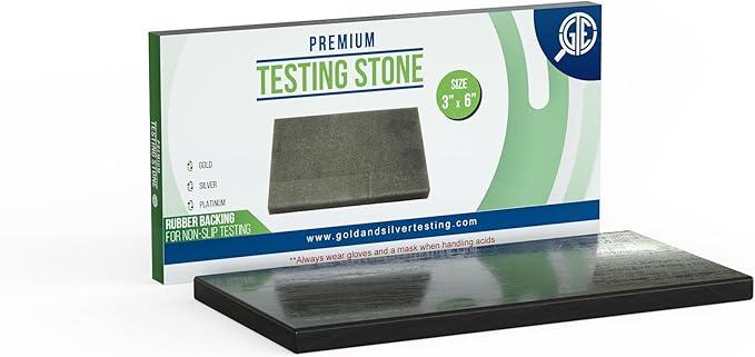 Testing Stone for Gold, Precious Metal Test Acid Silver Jewelry Tester Scratch Value Purity Scrap Platinum Detecting Tool Goldsmithing Tools Portable Making Detection Solutions Stones Coins Antique
