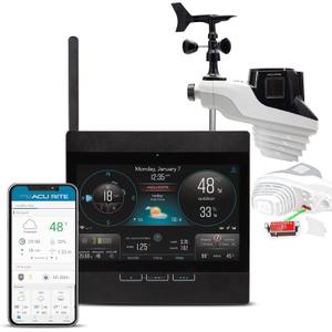 AcuRite Atlas Professional Weather Station with Direct-to-Wi-Fi HD Display, Lightning Detection, Built-In Barometer, and Temperature, Humidity, Wind Speed/Direction and Rainfall Measurements (01001M)