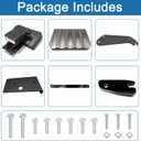 VPC3Z-17A958-D Compatible Bed Step, Retractable Truck Side Step for 2023 2024 2025 Ford F-250 F-350 Super Duty, Left Driver Side, Folding Aluminum Alloy Bedstep