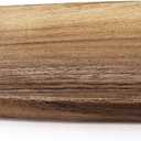 OHOM Foree Wooden Long Plate  Acacia Wood Serving Tray | 11.9 x 4.9 in Handcrafted Solid Wood Platter for Appetizers, Snacks & Home Dcor Display