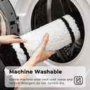 GRANNY SAYS Microfiber Bathroom Rugs Non Slip Washable, Water Absorbent Bathroom Mats for Tub Non Slip, Soft Bath Mats for Floor & Shower, Bath Rug, 16" x 24", Black Bath Rug