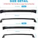 JDMON Compatible with Roof Rack Cross Bars KIA Sorento 2015 2016 2017 2018 with Side Rails Anti-theft Locks Desigh, Aluminum Luggage Rack Crossbar for Rooftop Cargo Bag Carrier Kayak Canoe Bike, Black