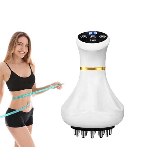 Body Sculpting Machine & Lymphatic Drainage Massager, 3-in-1 Cordless Handheld Massager with Heat & Vibration for Cellulite Reduction, Pain Relief, Skin Tightening on Legs, Arms, Belly & Back
