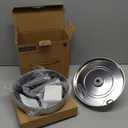 Stainless Steel Cat Water Fountain with Silicone Mat & 2 Filters, 108oz/3.2L Automatic Pet Water Dispenser for Cats Dogs, Quiet Indoor Metal Drinking Bowl, Dog Fountains, Waterer