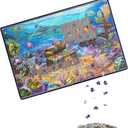 Becko US Jigsaw Puzzle Board Portable Puzzle Mat for Puzzles Storage Saver, Non-Slip Surface, Up to 1000 Pieces (Gray)