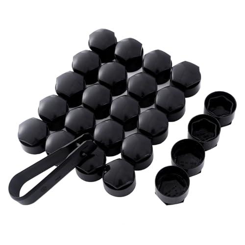 Lug Nut Covers Wheel Center Caps Tire Screw Cap for Audi A1 A3 A4 A5 A6 A7 A8 Q2 Q3 Q5 Q7 S5 TT 24PCS+Disassembly Tool