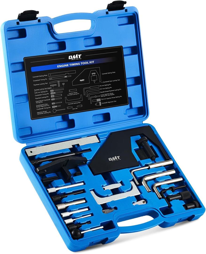 Orion Motor Tech Engine Timing Tool Set, 24 Piece Engine Camshaft Alignment Timing Tool Kit Compatible with Ford Mazda 1.4 1.6 1.7 1.8 2.0 2.3 L, Camshaft Holding Crankshaft Alignment Tool with Case