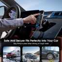 Latest Magnetic Car Phone Holder Ultra Vacuum Suction Cup Phone Mount Magnetic Car Mount Cell Phone Holder for Your Car Accessories for iPhone 15 14 13 12 Android (Black)