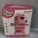 Kids Kitchen Playset with Light Sound, Pretend Kitchen Toy for Boys Girls, 7 inches x 10 inches x 0.5 inches
