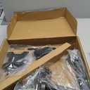 WALI Laptop Desk Mount for 17 inch Notebook, Adjustable Single Monitor Arm with Laptop Holder for 32 inch Screen, Laptops Stand with Ventilated Tray, Up to 22 lbs, (M00LP), Black