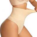 Dulchany Thong Shapewear Tummy CFor Women Seamless Body Shaper Panties,Size M