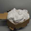 Serta Goose Feather Down Fiber Cotton Comforter Twin Size - 100% Cotton Duvet Insert - Hotel Luxury Hypoallergenic Bedding Comforter All Season Medium Warmth 68 x 90 Inch White