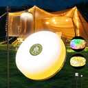 Camping String Lights,Camping Essentials Gear 32.8FT Lamp Lights Waterproof, 4 in 1 Outdoor String Lights with 8 Modes for Awn Tent Yard Garden Hiking Travel Decoration and Holiday Christmas Gift (Green)