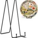 TR-LIFE 4 Pack 12 Inch Large Plate Stands/holder for Display - Metal Picture Frame Holder Stand + Easels for Platter, Book, Plaque, Photo, Table top Art
