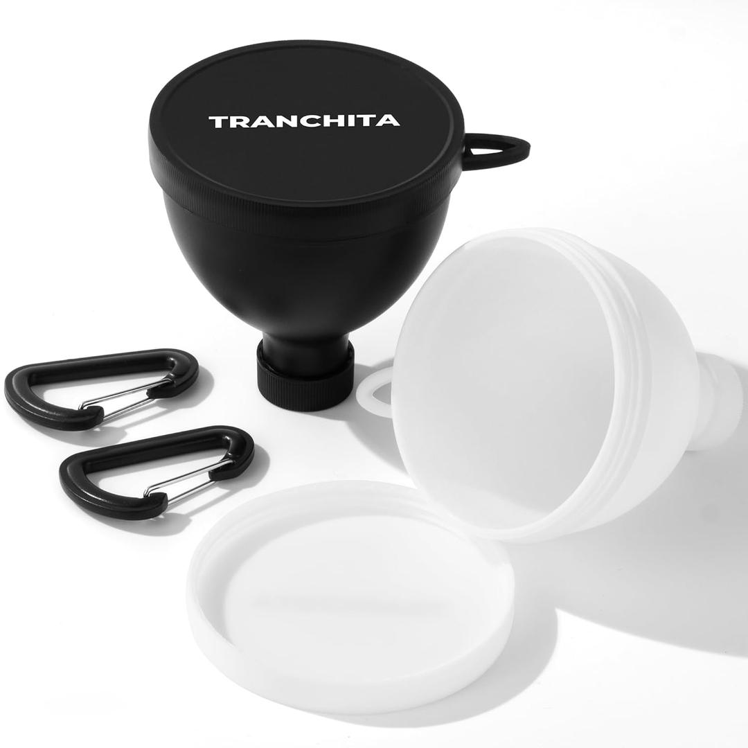 Protein Powder Container Travel Protein Powder Container to Go with Water Bottle Funnel, Funnel for Water Bottles & Powder Mixes (2)