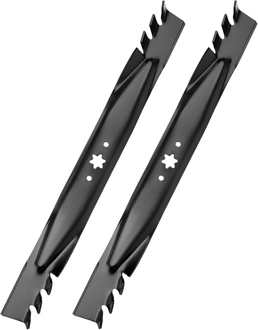 942-04244A Mower Blades for Cub-Cadet 46 Inch XT1-46 XT1 XT2 LT46 LX46 LTX1046 LTX1045, 942-04290-X Mulching Blades Replace for 742-04290-X 942-04290 742-04244, 2 Pack