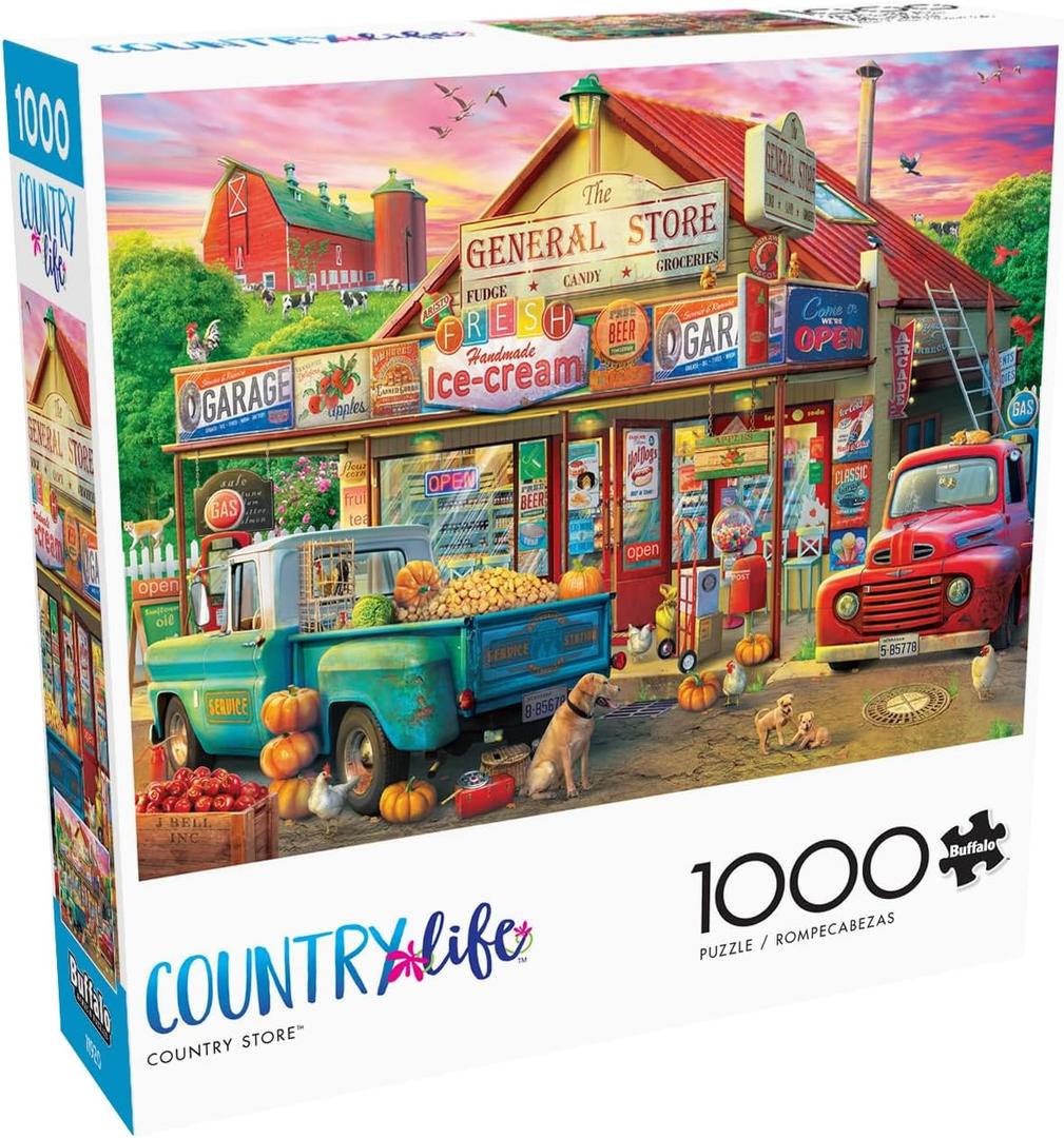 Buffalo Games - Eduard - Country Store - 1000 Piece Jigsaw Puzzle for Adults -Challenging Puzzle Perfect for Game Nights - Finished Size is 26.75 x 19.75