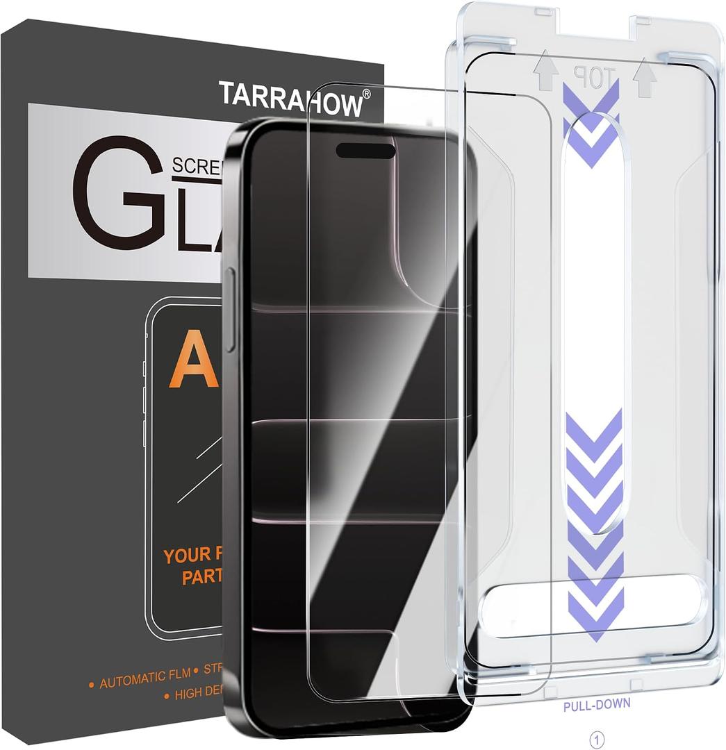 2 Pack Anti-Reflective Screen Protector for iPhone 17 Air [6.5 inch] | Military Grade 9H Full Edge Coverage Tempered Glass, AR Ultra-HD, Easy Installation Kit, Dynamic Island & Case Friendly