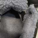 WHITIN Men's Waterproof Winter Shoes Snow Boots Outdoor for Cold Weather Warm Work Insulated Size 12 Fur Leather Hiking Mid Ankle Top Black 46