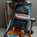 Smoby Cleaning Trolley - Toy Vacuum Cleaner with Realistic Lights & Suction Sounds - Toddler Broom, Mop, Brush, Dustpan, Toy Empty Packaging, Kids Real Cleaner Pretend Play Set, Age 3+