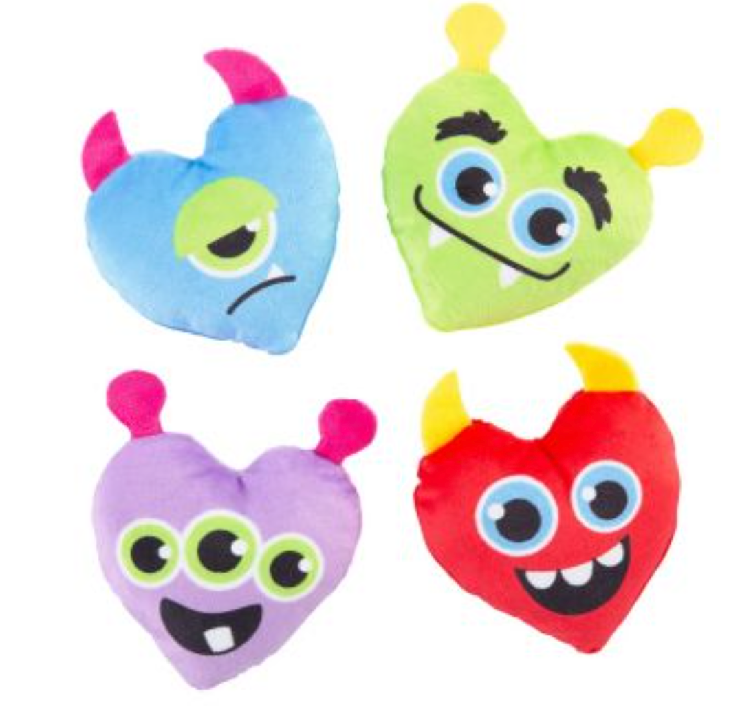 Monster Heart Plush Dolls, 10 Pcs