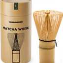 Bamboo Matcha Whisk 80/100/120 Prong, Traditional Japanese Chasen Matcha Stirrer -Authentic Japanese Bamboo Whisk For Matcha Tea (120prongs)