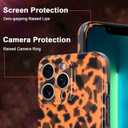 Phone Case for iPhone 13 Pro Max Case Gold Tortoiseshell Print TPU Slim Phone Cover for Women Girls Grily Brown Shockproof Phone Cover for iPhone 13 Pro Max, Tortoise Print