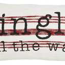 Mud Pie Christmas Bell Pillow, Jingle